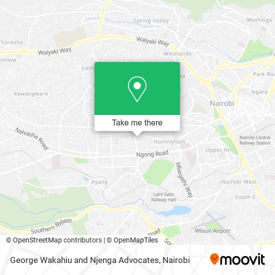 George Wakahiu and Njenga Advocates map