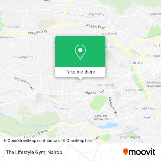 The Lifestyle Gym map