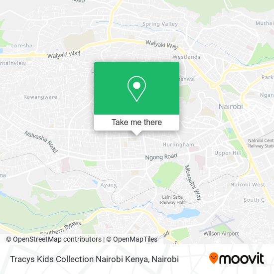 Tracys Kids Collection Nairobi Kenya map