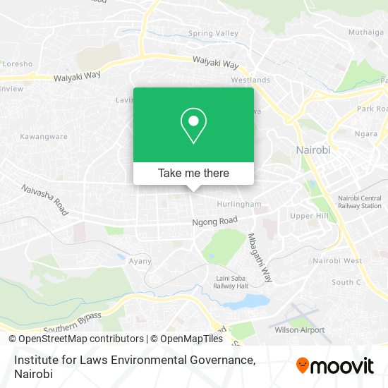 Institute for Laws Environmental Governance map
