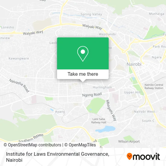 Institute for Laws Environmental Governance map