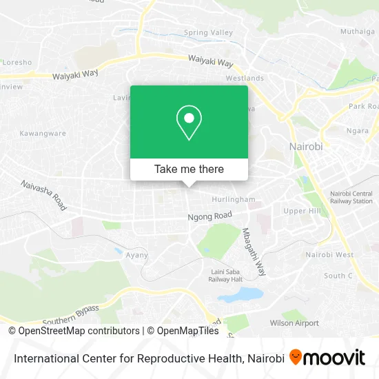 International Center for Reproductive Health map