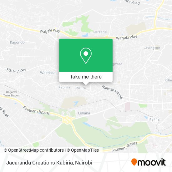 Jacaranda Creations Kabiria map