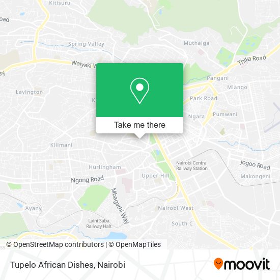Tupelo African Dishes map