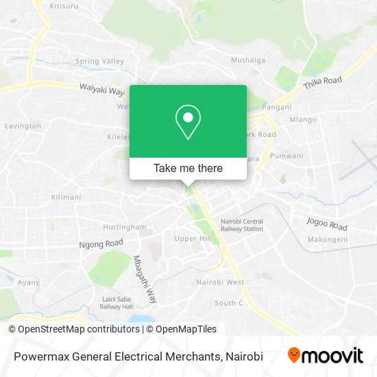 Powermax General Electrical Merchants map