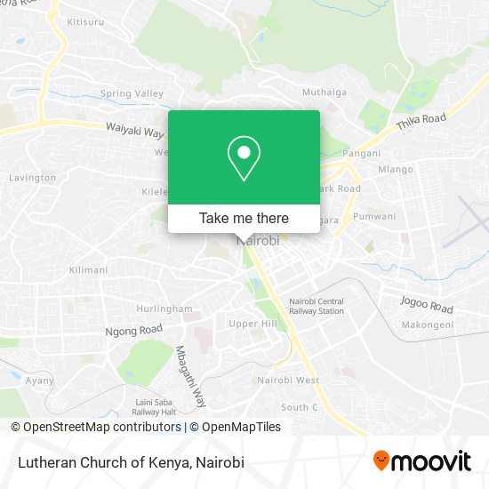 Lutheran Church of Kenya map