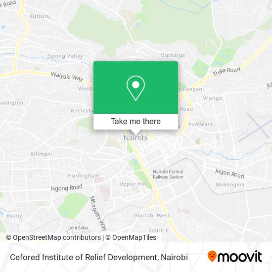 Cefored Institute of Relief Development map