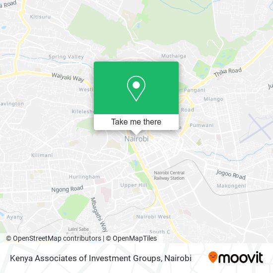 Kenya Associates of Investment Groups map