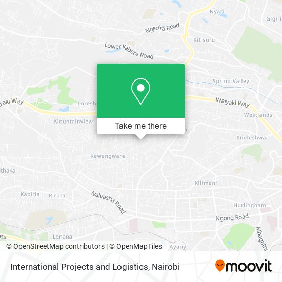 International Projects and Logistics map