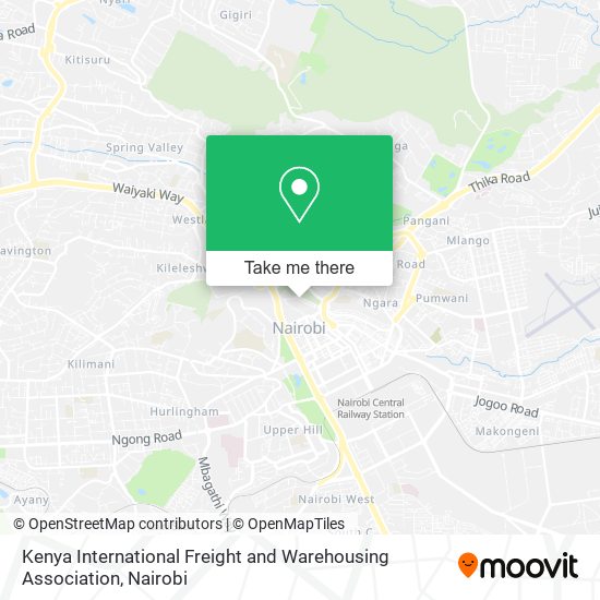 Kenya International Freight and Warehousing Association map