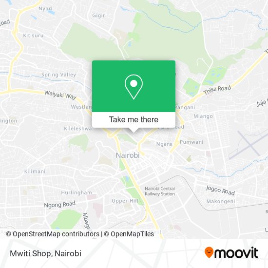 Mwiti Shop map