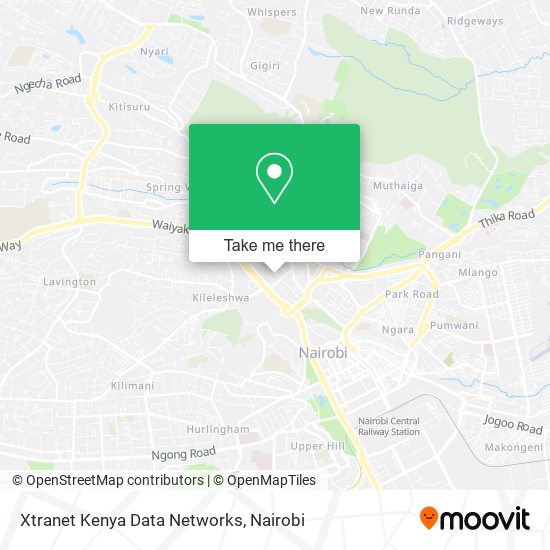 Xtranet Kenya Data Networks map