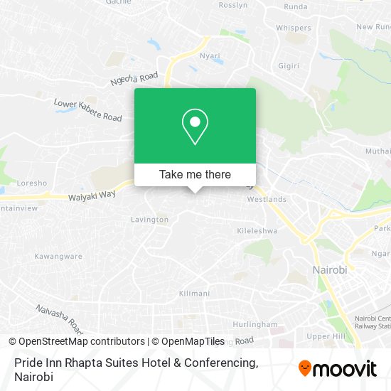 Pride Inn Rhapta Suites Hotel & Conferencing map