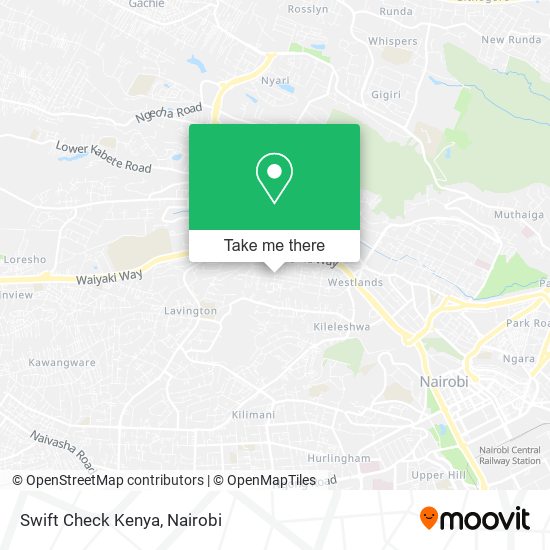 Swift Check Kenya map