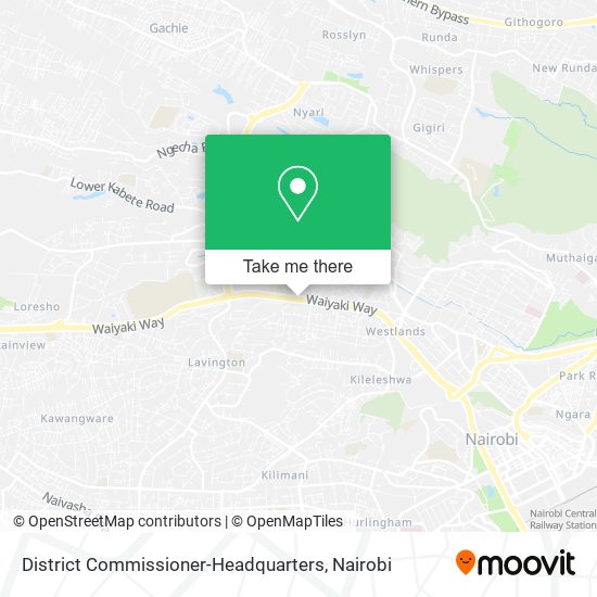 District Commissioner-Headquarters map