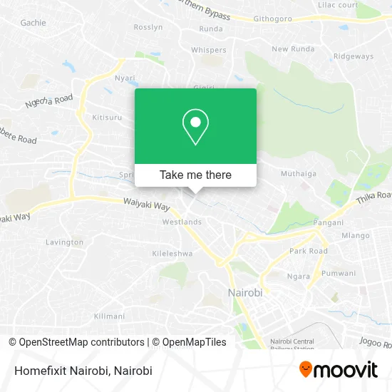 Homefixit Nairobi map