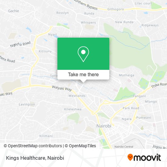 Kings Healthcare map