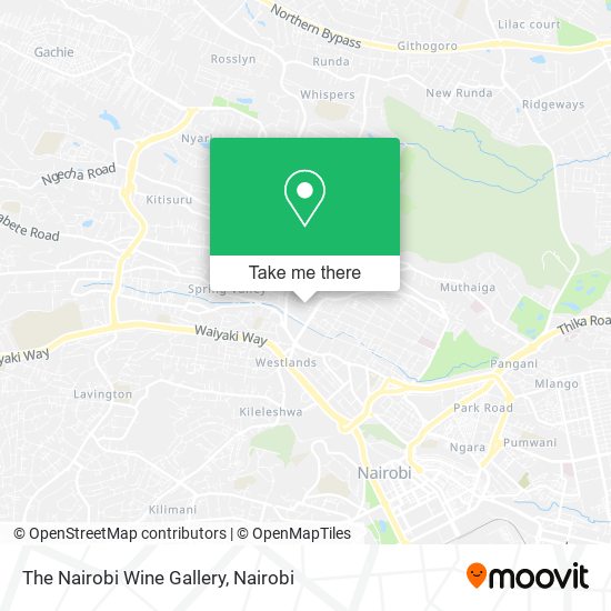 The Nairobi Wine Gallery map