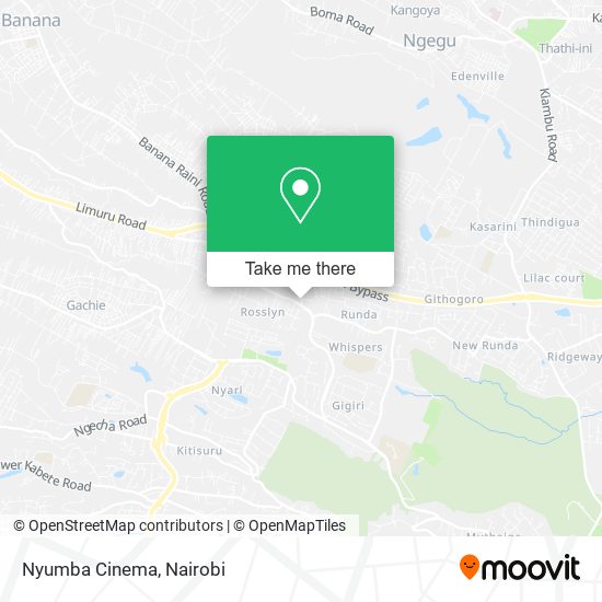 Nyumba Cinema map