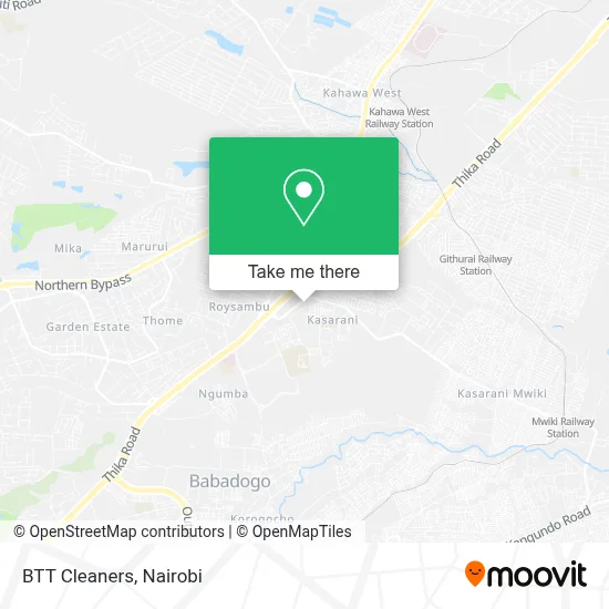 BTT Cleaners map
