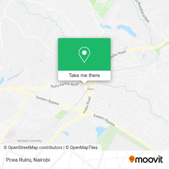 Pcea Ruiru map