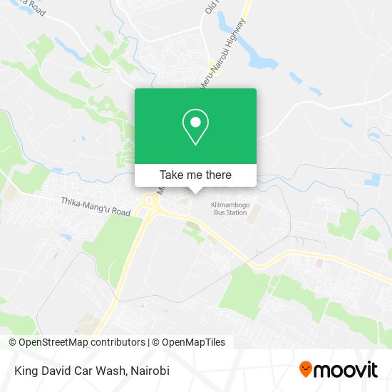 King David Car Wash map