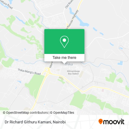 Dr Richard Githuru Kamani map