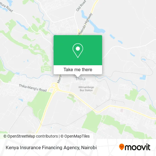Kenya Insurance Financing Agency map