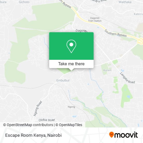 Escape Room Kenya map