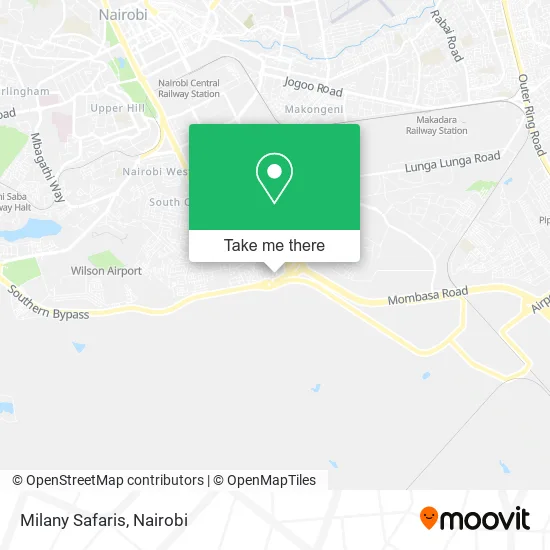 Milany Safaris map