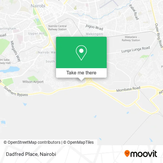 Dadfred Place map