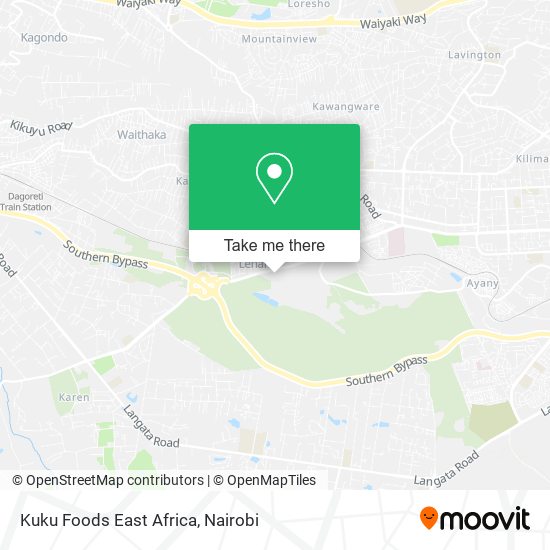 Kuku Foods East Africa map