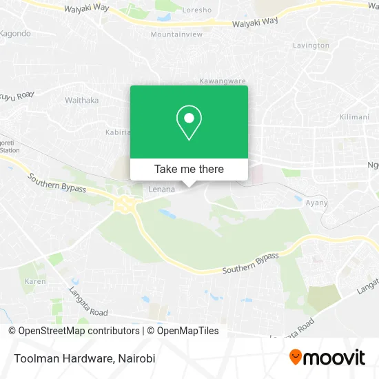 Toolman Hardware map