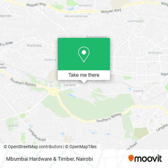 Mbumbai Hardware & Timber map