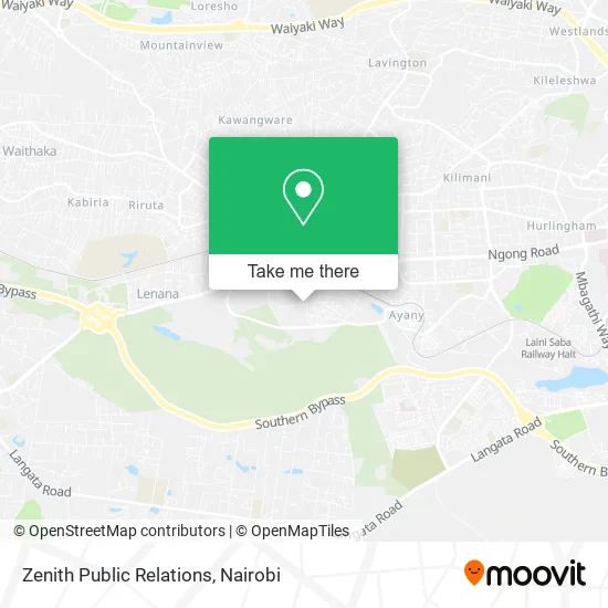 Zenith Public Relations map