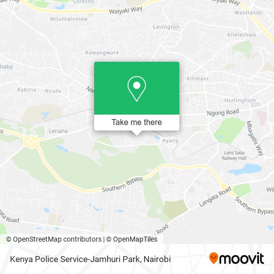 Kenya Police Service-Jamhuri Park map