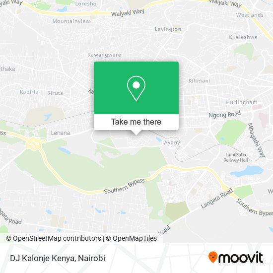 DJ Kalonje Kenya map