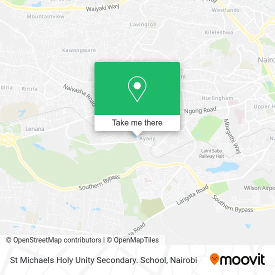 St Michaels Holy Unity Secondary. School map