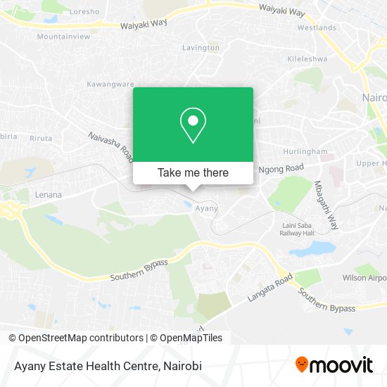 Ayany Estate Health Centre map