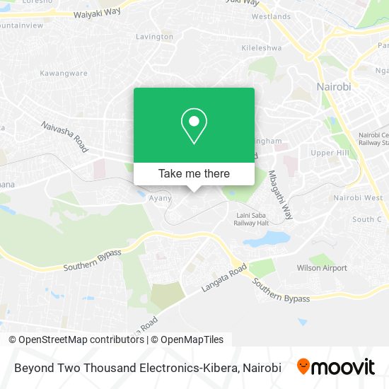 Beyond Two Thousand Electronics-Kibera map