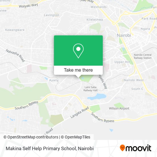 Makina Self Help Primary School map
