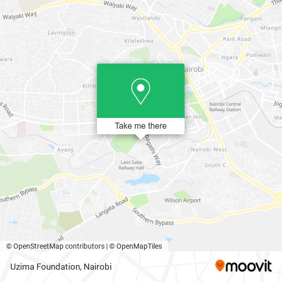 Uzima Foundation map