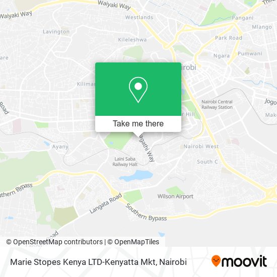 Marie Stopes Kenya LTD-Kenyatta Mkt map