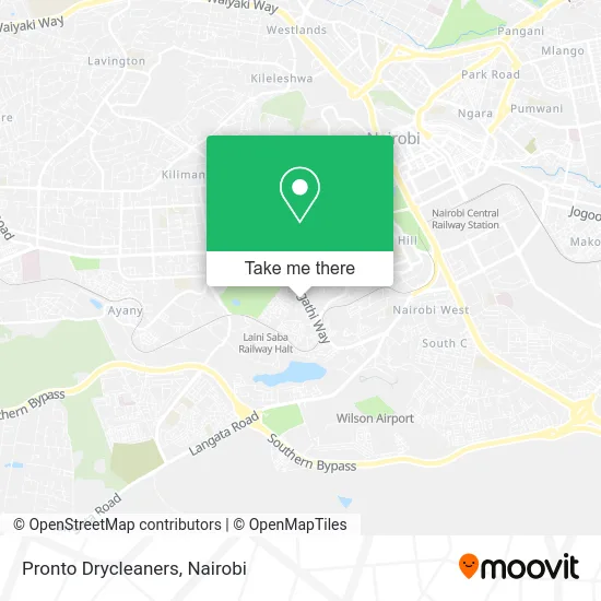Pronto Drycleaners map