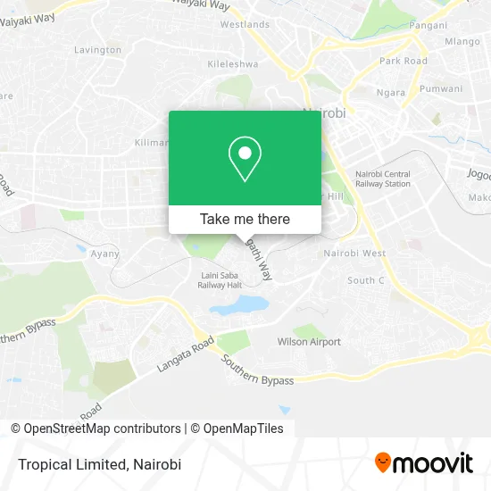Tropical Limited map