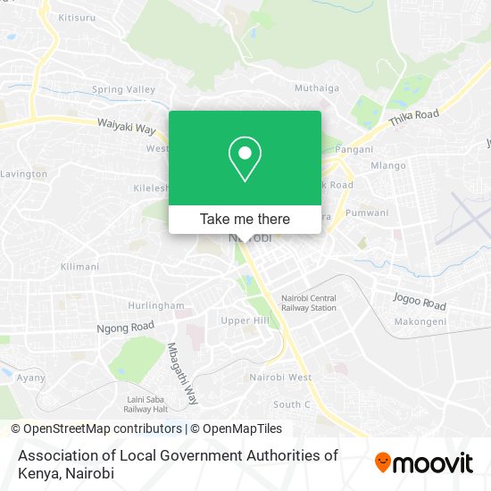 Association of Local Government Authorities of Kenya map