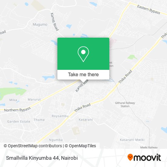 Smallvilla Kinyumba 44 map