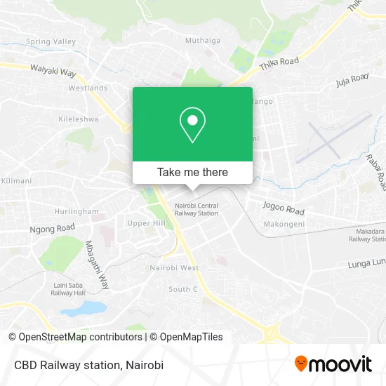 CBD Railway station map