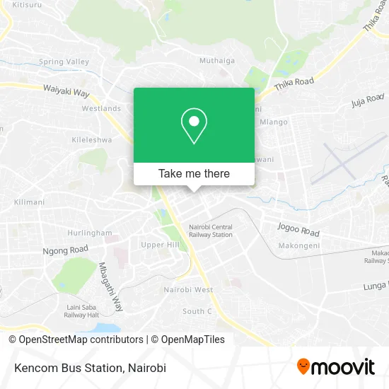 Kencom Bus Station map