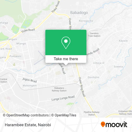 Harambee Estate map